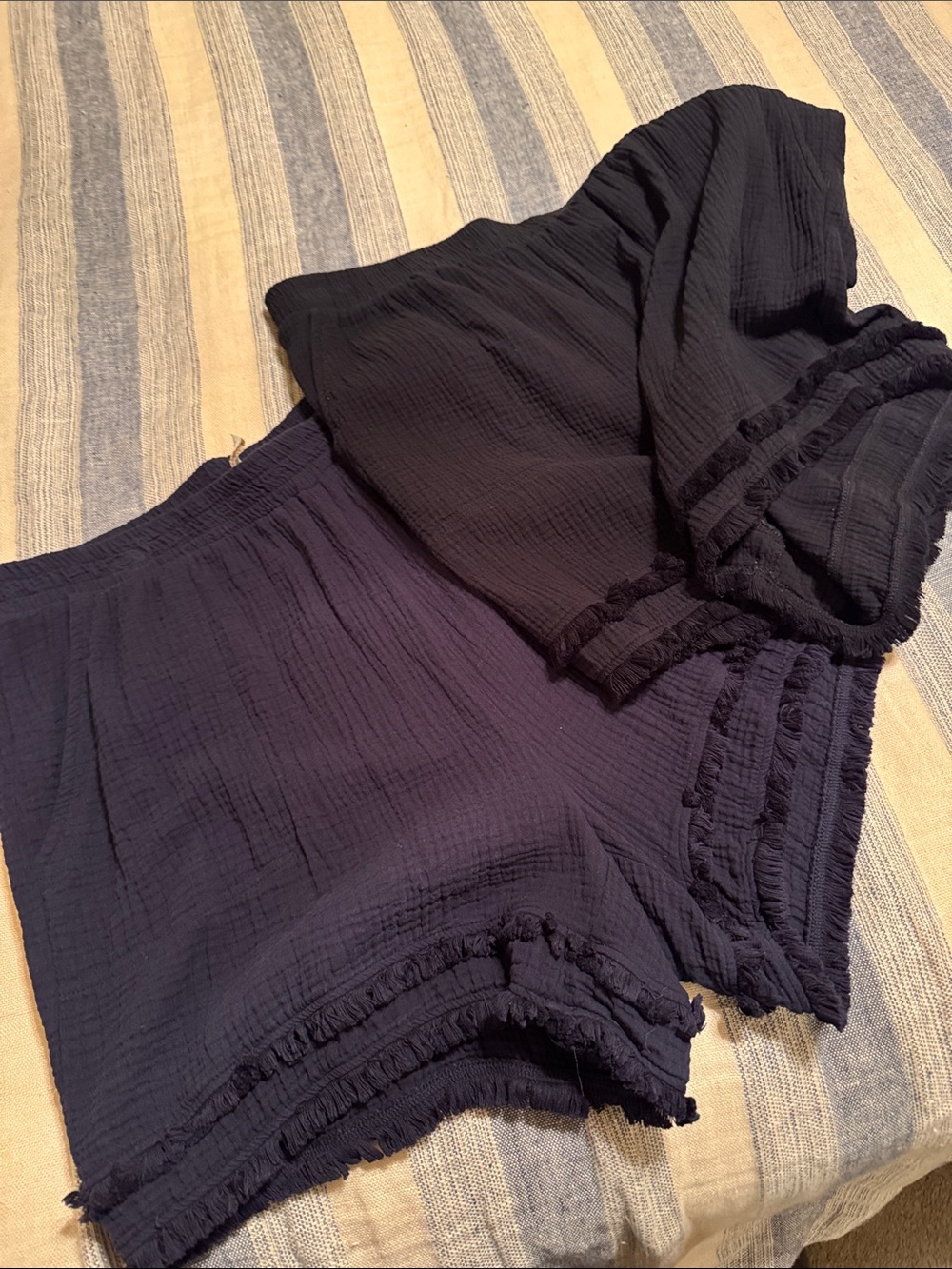 Cynthia Rowley High-Waist Ruffle-Trim Shorts - 2 Pair Sz 2X